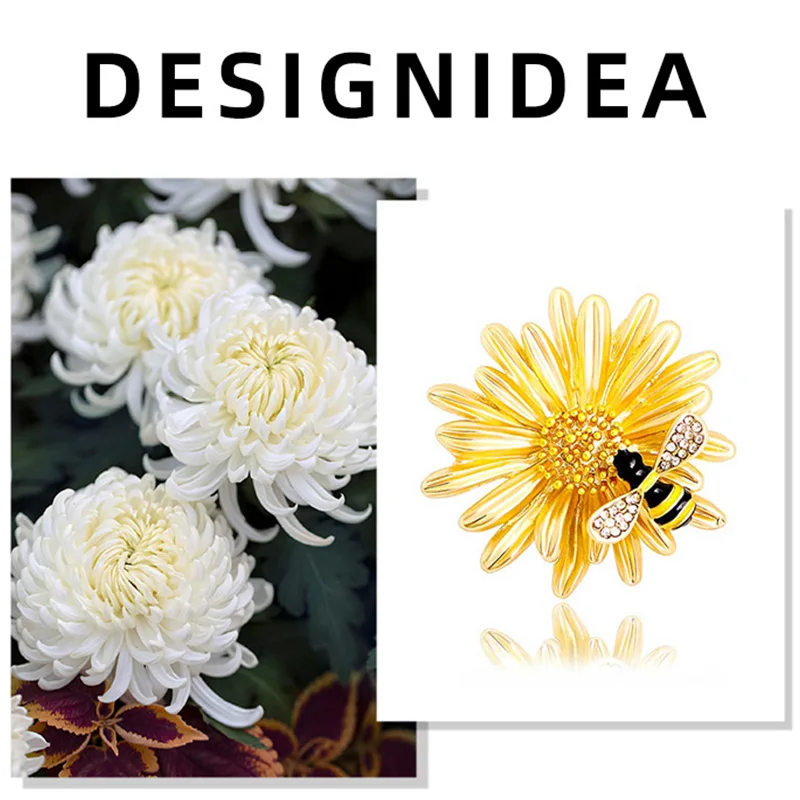 Daisy Little Bee Brooch Drip Oil Water Diamond Sweet Pins Women's Korean Fashion Breast Flower Jewelry Clothes Accessories New
Daisy Little Bee Brooch Drip Oil Water Diamond Sweet Pins Women's Korean Fashion Breast Flower Jewelry Clothes Accessories New