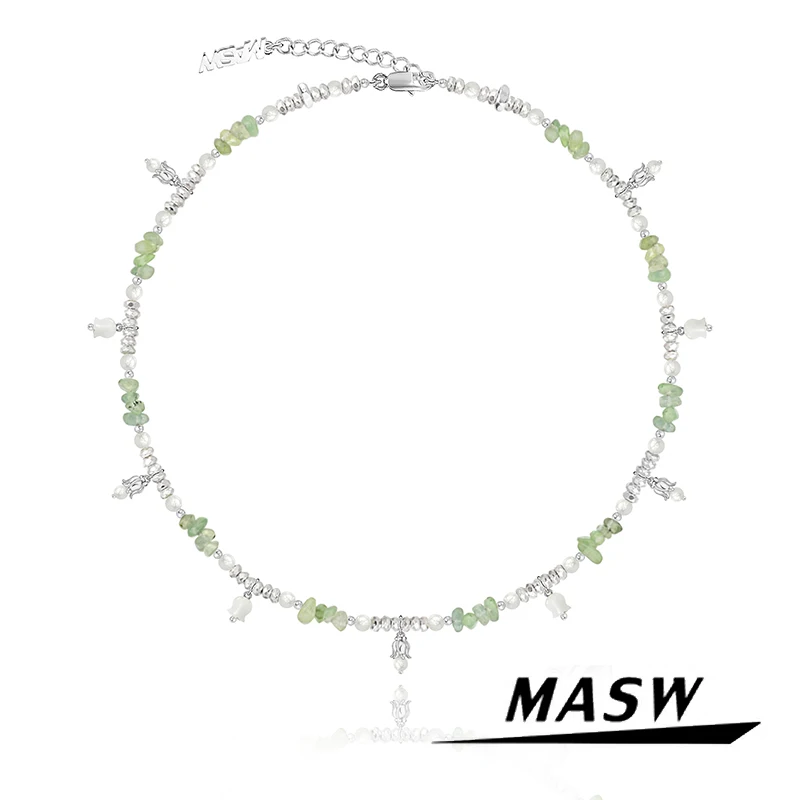 MASW Original Design Cool Trendy Jewelry Simulated Pearl Green Bead Flower Necklace For Women Girl Party Wedding Gift 2023 New
MASW Original Design Cool Trendy Jewelry Simulated Pearl Green Bead Flower Necklace For Women Girl Party Wedding Gift 2023 New