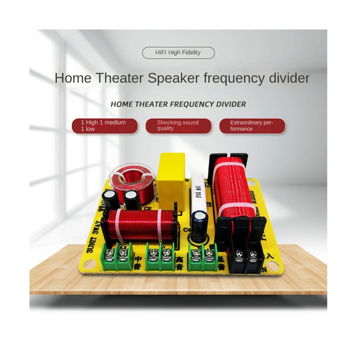3 Way Speaker Frequency Divider 300W HiFi Crossover Filter Frequency Distributor for DIY Home Speaker Modification
3 Way Speaker Frequency Divider 300W HiFi Crossover Filter Frequency Distributor for DIY Home Speaker Modification