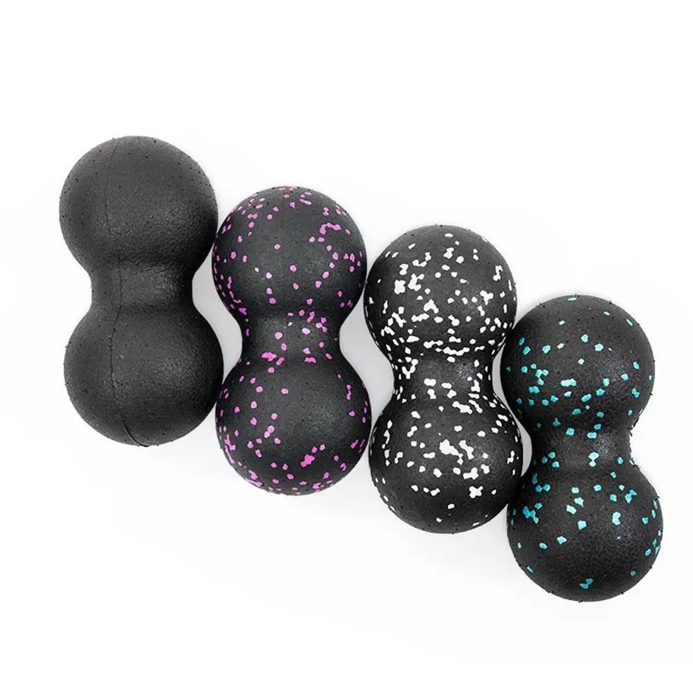 

16*8CM EPP Fitness Ball Double Lacrosse Massage Ball Mobility Peanut Ball for Self-Myofascial Release Deep Tissue U4Q1