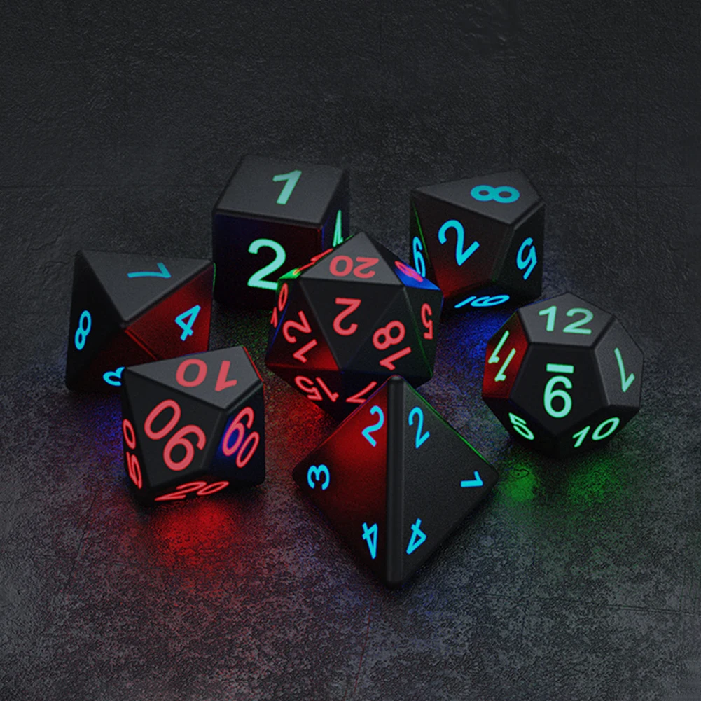7Pcs/Set Electronic Dice USB Rechargeable Luminous Dice Glow In The Dark DND Dices RPG Polyhedral Dice RPG D4 D6 D8 D10 D12 D20
7Pcs/Set Electronic Dice USB Rechargeable Luminous Dice Glow In The Dark DND Dices RPG Polyhedral Dice RPG D4 D6 D8 D10 D12 D20