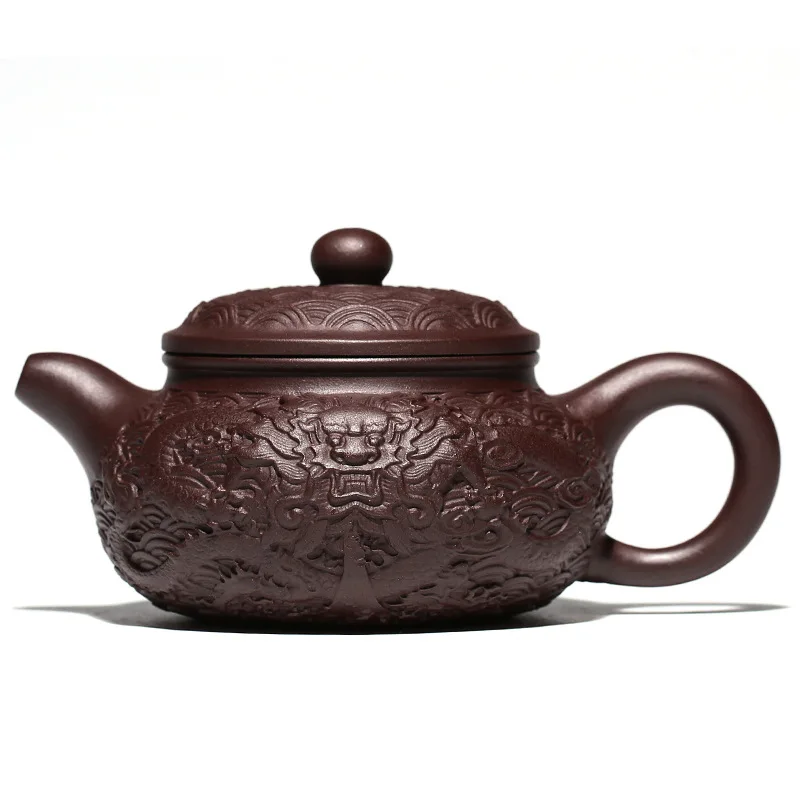 Old Purple Mud Longteng Four Seas Relief Teapot Zisha Teapot Yixing Handmade Pot Kung-fu Teaware Purple Clay Drinkware For Puer
Old Purple Mud Longteng Four Seas Relief Teapot Zisha Teapot Yixing Handmade Pot Kung-fu Teaware Purple Clay Drinkware For Puer