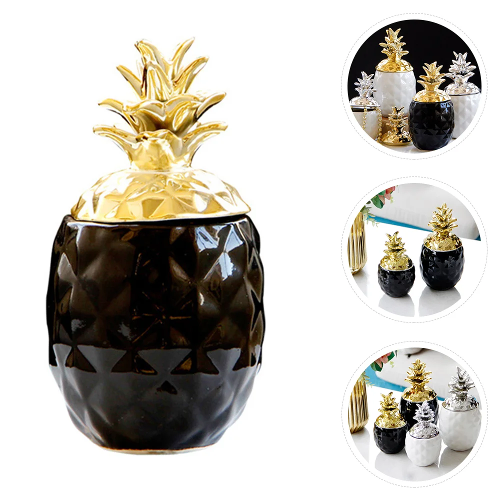 1pc Ceramic Creative Pineapple Holder Case Storage Jar for Candy Necklace
1pc Ceramic Creative Pineapple Holder Case Storage Jar for Candy Necklace