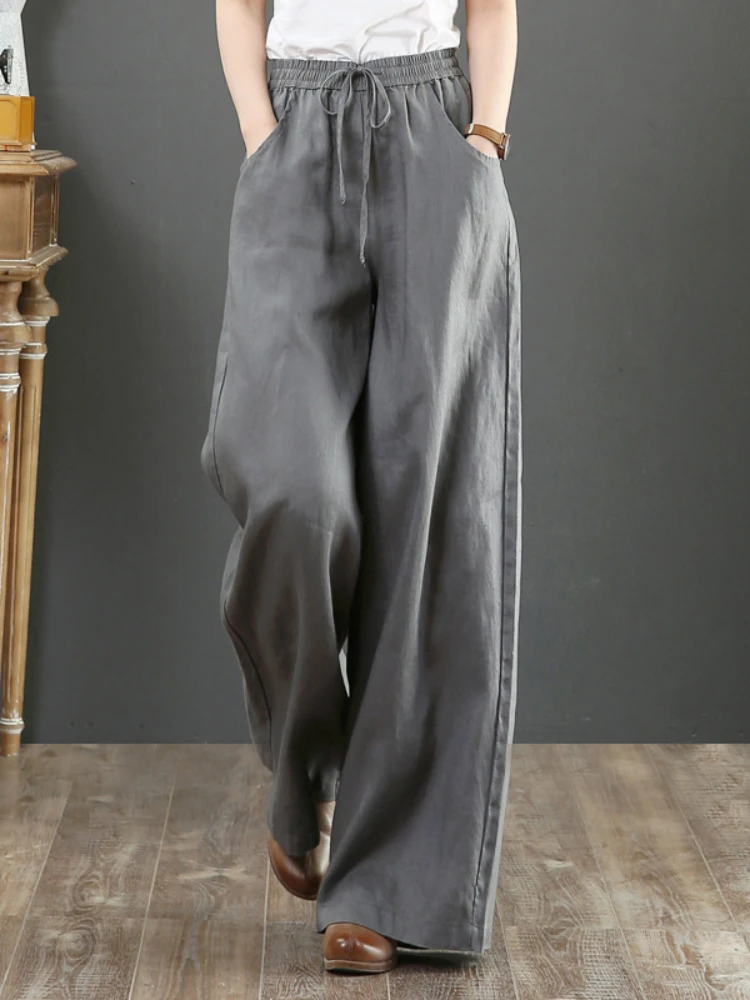 Spring Summer Literary Ladies Loose Over Size Wide Leg Pants High Waist Mopping The Floor Pants for Women Korean Style Pants
Spring Summer Literary Ladies Loose Over Size Wide Leg Pants High Waist Mopping The Floor Pants for Women Korean Style Pants