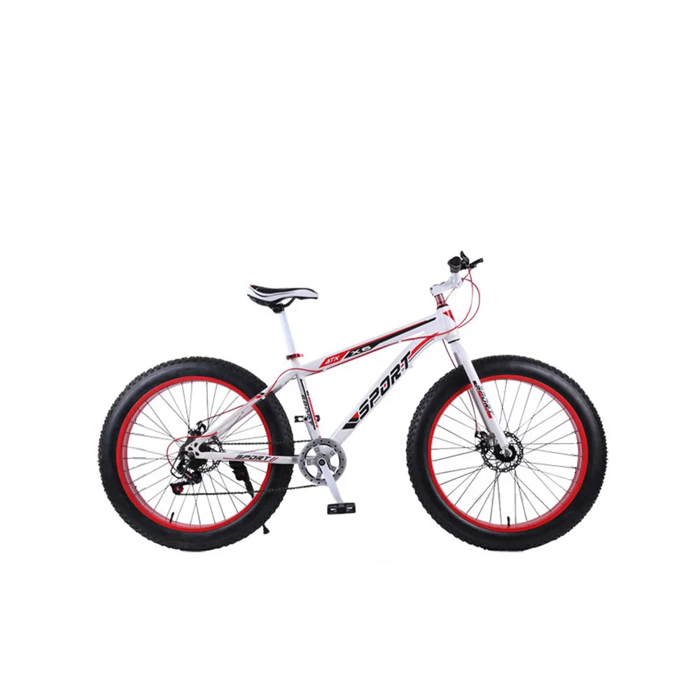 Shock Absorption Mountain Bike Variable Speed Bike Snow Widen Large Tyre Fat Fetus Sandy Beach Bicycle
Shock Absorption Mountain Bike Variable Speed Bike Snow Widen Large Tyre Fat Fetus Sandy Beach Bicycle