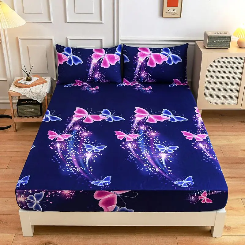 NEW Home Style sheets for bed set Printing Bed Linens For Home Elastic fitted sheet sets queen size with pillowcases
NEW Home Style sheets for bed set Printing Bed Linens For Home Elastic fitted sheet sets queen size with pillowcases