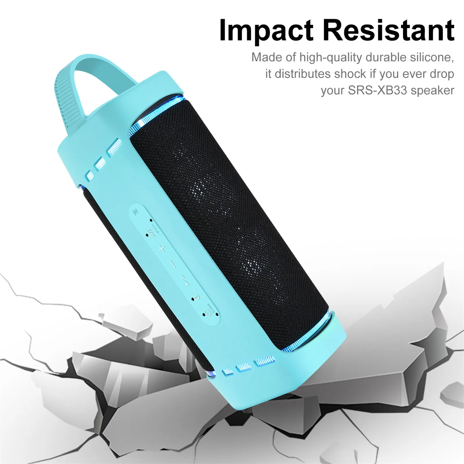 Silicone Case For SRS-XB33 for EXTRA BASS speaker, Convenient Design Protective Cover For SRS-XB33 Accessories
Silicone Case For SRS-XB33 for EXTRA BASS speaker, Convenient Design Protective Cover For SRS-XB33 Accessories