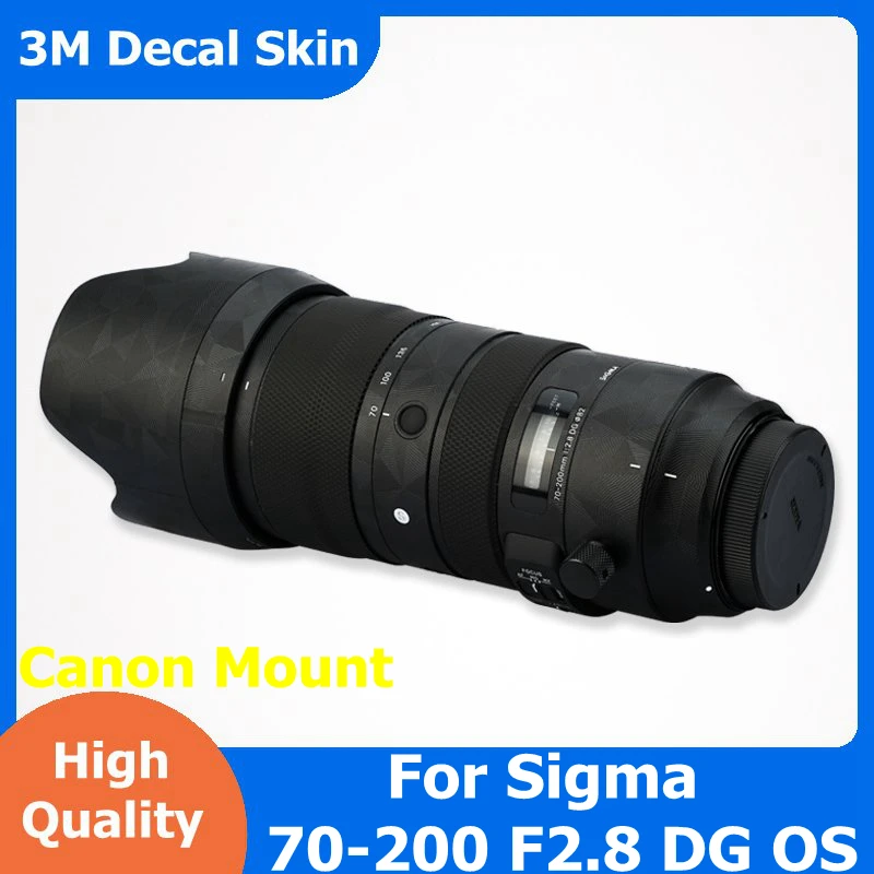 

For Sigma 70-200mm F2.8 DG OS HSM Sports For Canon Mount Camera Lens Sticker Coat Wrap Protective Film Protector Decal Skin