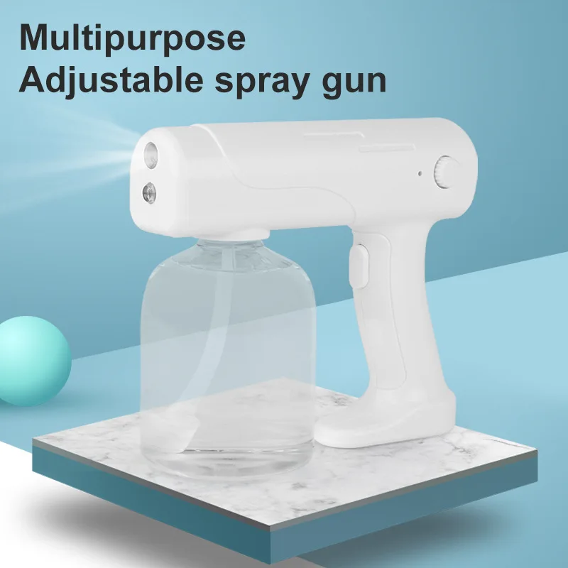 Adjustable Sprayer Wireless Atomization Disinfection Gun Handheld Blue Light Rechargeable Disinfection Spray Gun
Adjustable Sprayer Wireless Atomization Disinfection Gun Handheld Blue Light Rechargeable Disinfection Spray Gun