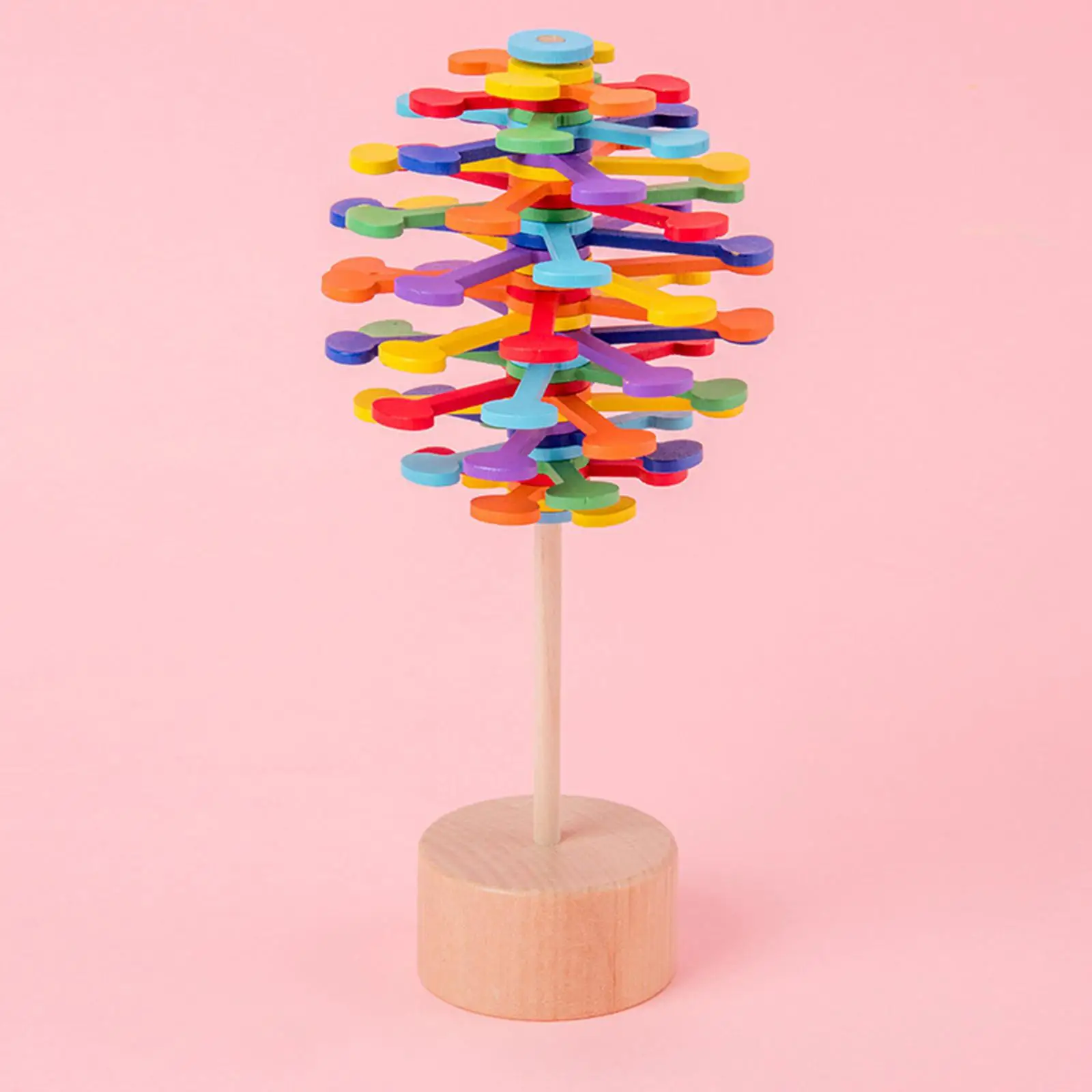 Wooden Rotary Spiral Lollipop Sensory Toys Vent Toys Desktop Decoration for Christmas
Wooden Rotary Spiral Lollipop Sensory Toys Vent Toys Desktop Decoration for Christmas