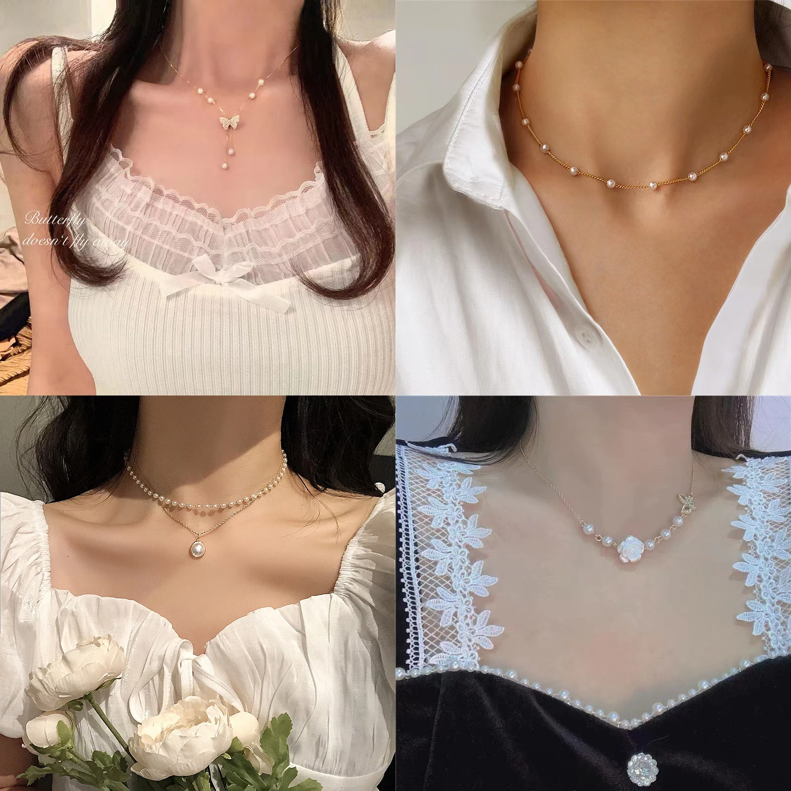 2Pcs Pearl Clavicle Chain Necklace for Women Trend Casual Supplies 2022 New Arrival Double Pearl Pendant for Girls Accessories
2Pcs Pearl Clavicle Chain Necklace for Women Trend Casual Supplies 2022 New Arrival Double Pearl Pendant for Girls Accessories