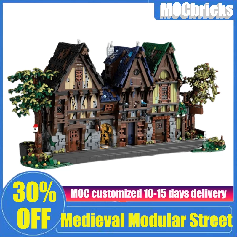 Изготовленные на заказ строительные модели MOC средневековой модульной улицы, замок, городской дом, замок, смесь, идея для строительства кирпичей, подарки для детей на день рождения
Изготовленные на заказ строительные модели MOC средневековой модульной улицы, замок, городской дом, замок, смесь, идея для строительства кирпичей, подарки для детей на день рождения