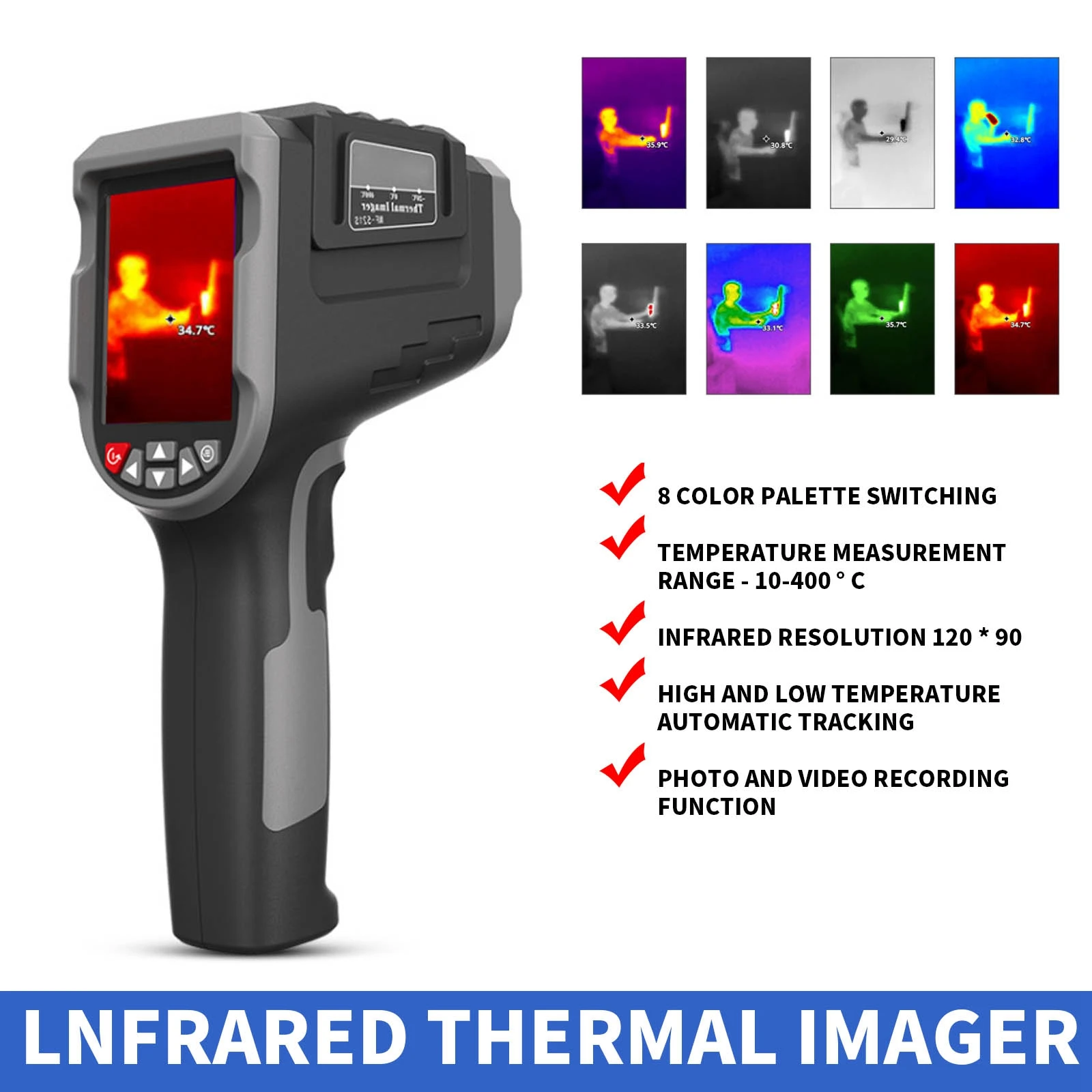 Nf-521S Lnfrared Thermal Imager PCB Circuit Floor Heating Pipe Electronic Detection HD Handheld Thermal Imaging Camera
Nf-521S Lnfrared Thermal Imager PCB Circuit Floor Heating Pipe Electronic Detection HD Handheld Thermal Imaging Camera
