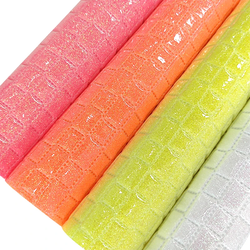 Chunky Glitter Fabric Roll Flash Diamond Embossed PU Faux Leather Sheets for bows Shoes Handbags Totes Cosmetic Bags DIY Crafts
Chunky Glitter Fabric Roll Flash Diamond Embossed PU Faux Leather Sheets for bows Shoes Handbags Totes Cosmetic Bags DIY Crafts