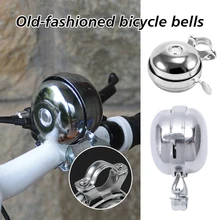 Double-Sided Metal Bicycle Old-Fashioned Bell Vintage Bike Handlebar Safety Alarm Cycling Retro Horn Loud Bicycle Accessories