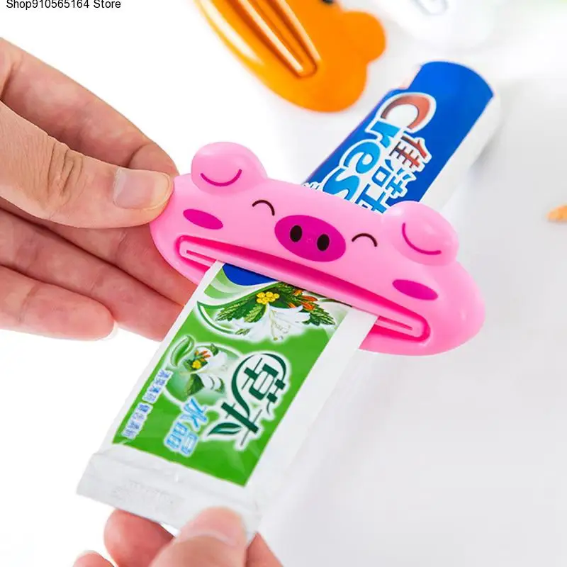 

Bathroom Home Toothpaste Cute Tube Rolling Holder Squeezer Easy Cartoon Toothpaste Dispenser Accessories Piggy / Frog / Panda