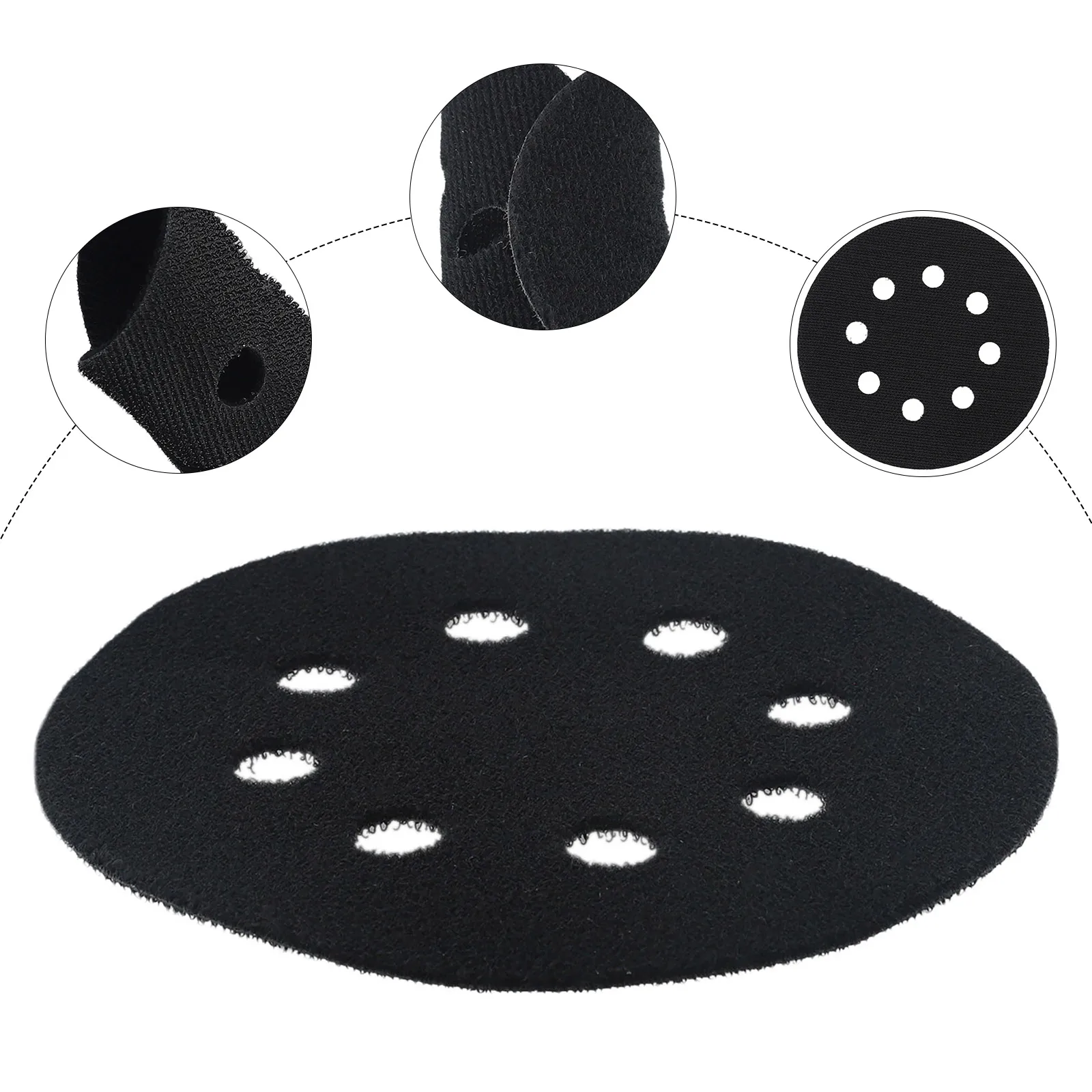 High Quality Protection Pad Interface Pad Sanding Discs Sponge 5 Inch 8 Holes Cushioning Pad For Sanding Power Tool
High Quality Protection Pad Interface Pad Sanding Discs Sponge 5 Inch 8 Holes Cushioning Pad For Sanding Power Tool