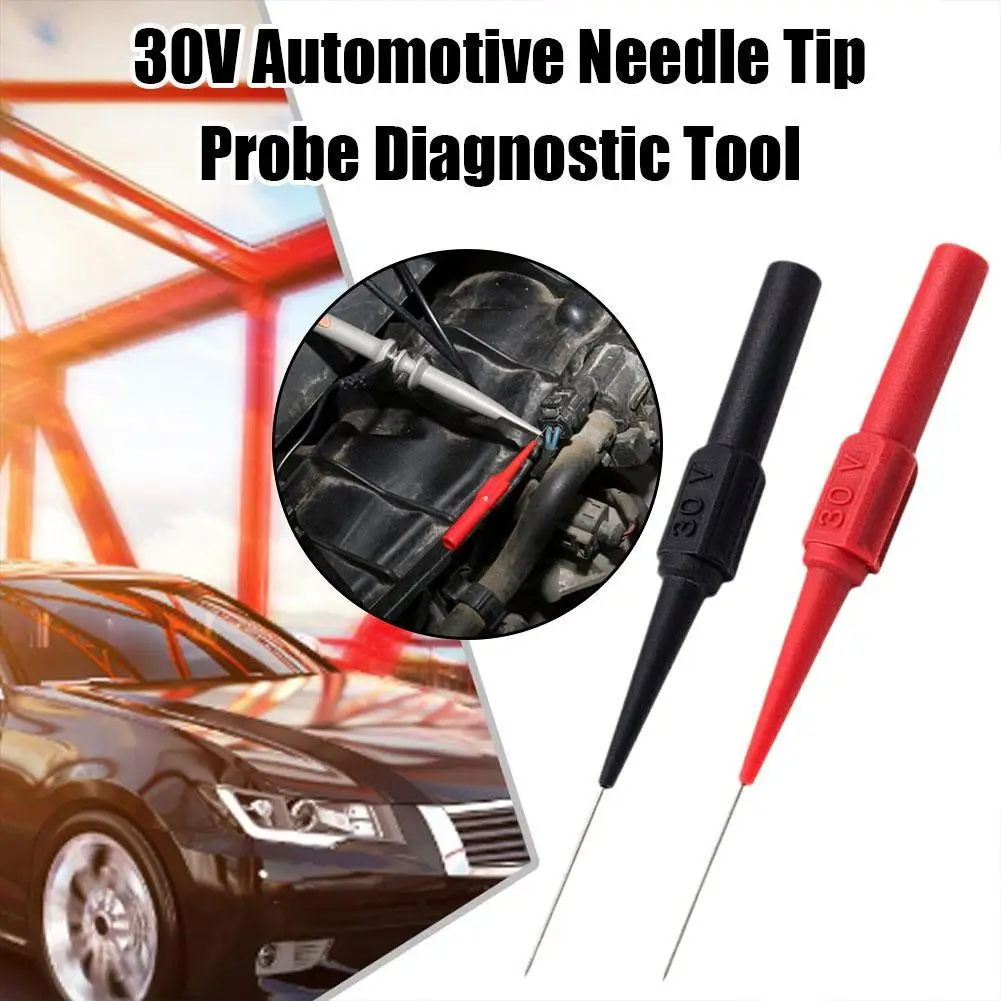 Car Tip Probes Diagnostic Tools Auto Multimeter Test Leads Extention Back Piercing Needle Tip Probes Mechanical Tools 30V
Car Tip Probes Diagnostic Tools Auto Multimeter Test Leads Extention Back Piercing Needle Tip Probes Mechanical Tools 30V
