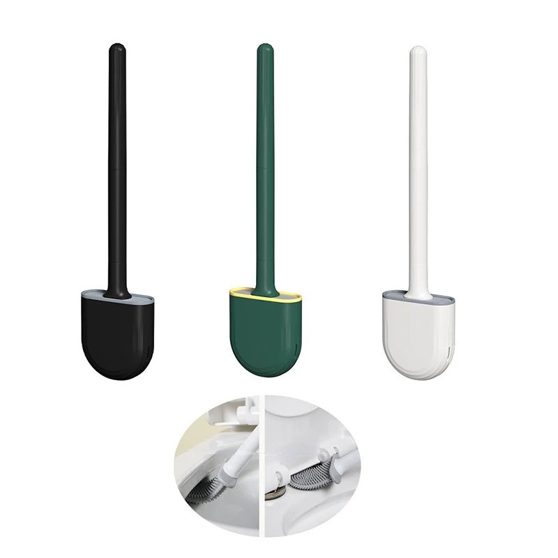 Mini Silicone Toilet Brushes with Holder Set Long Handled Wall-Mounted Cleaning Brush Bathroom Accessories Brosse Toilette
Mini Silicone Toilet Brushes with Holder Set Long Handled Wall-Mounted Cleaning Brush Bathroom Accessories Brosse Toilette