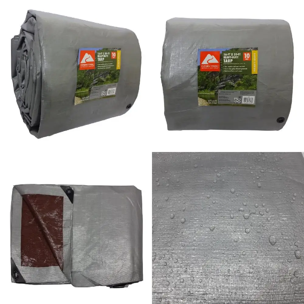 Extra Durable, Waterproof Deluxe 30' x 16' Heavy-Duty PE Tarp - Premium Cover for Industrial, Agricultural & DIY Application.
Extra Durable, Waterproof Deluxe 30' x 16' Heavy-Duty PE Tarp - Premium Cover for Industrial, Agricultural & DIY Application.