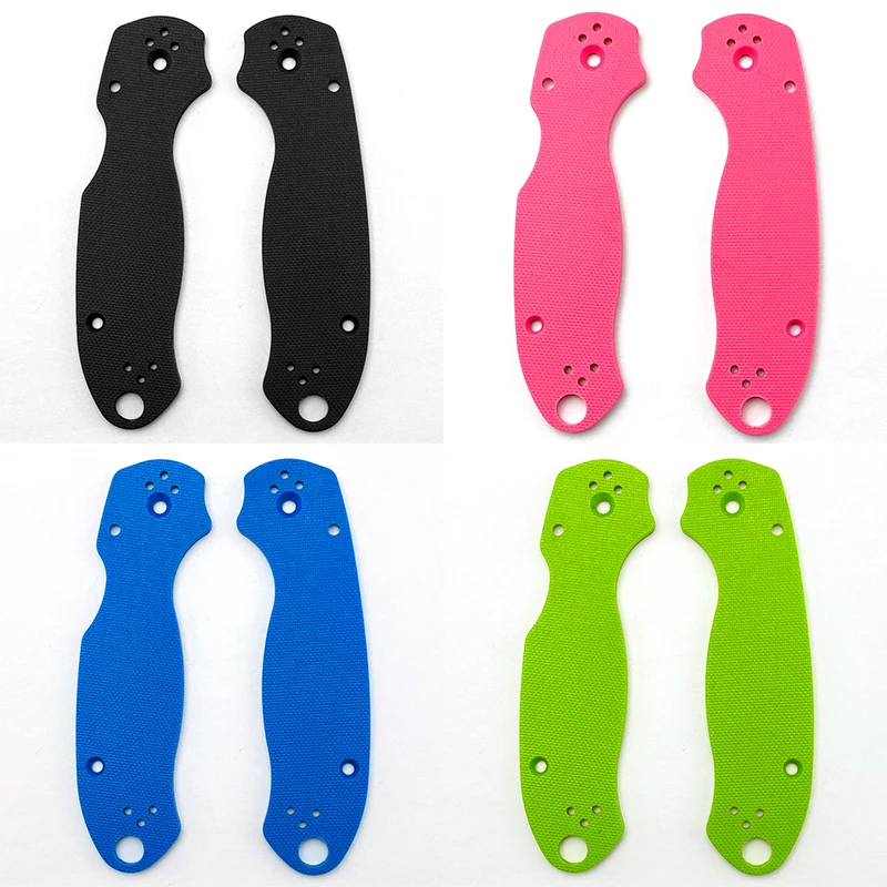 

4 Colors Folding Knife G10 Handle Patches Scales for SPYDERCO C223 Paramilitary 3 Para3 PM3 DIY Making Grip Accessories Parts