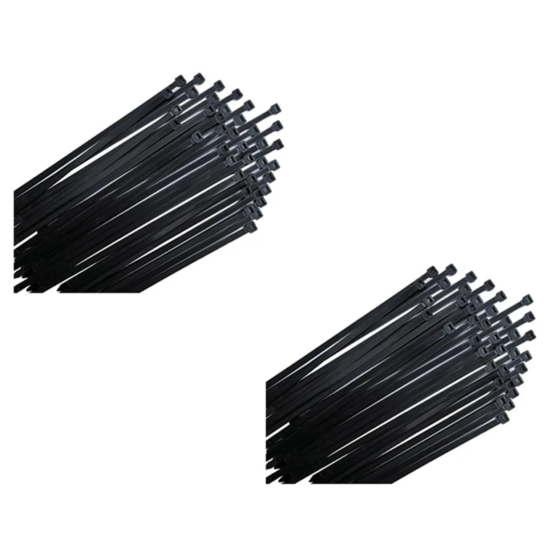 3X Cable Ties Black Pack Of 300 Mm X 7.6 Mm UV Resistant Ultra With 75 Kg Tensile Strength Heat Resistant Durable
3X Cable Ties Black Pack Of 300 Mm X 7.6 Mm UV Resistant Ultra With 75 Kg Tensile Strength Heat Resistant Durable