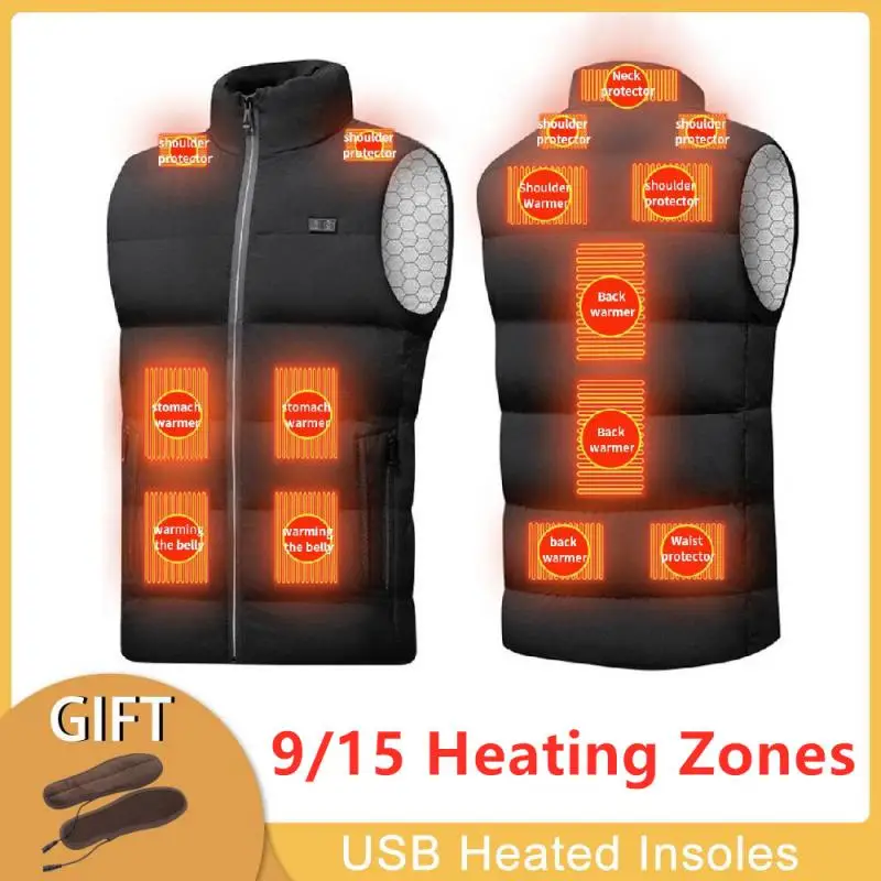 9/15 Zones Heated Vest Electric Heated Jackets Men Women Sportswear Heated Coat Graphene Heat Coat USB Heating Jacket Camping
9/15 Zones Heated Vest Electric Heated Jackets Men Women Sportswear Heated Coat Graphene Heat Coat USB Heating Jacket Camping