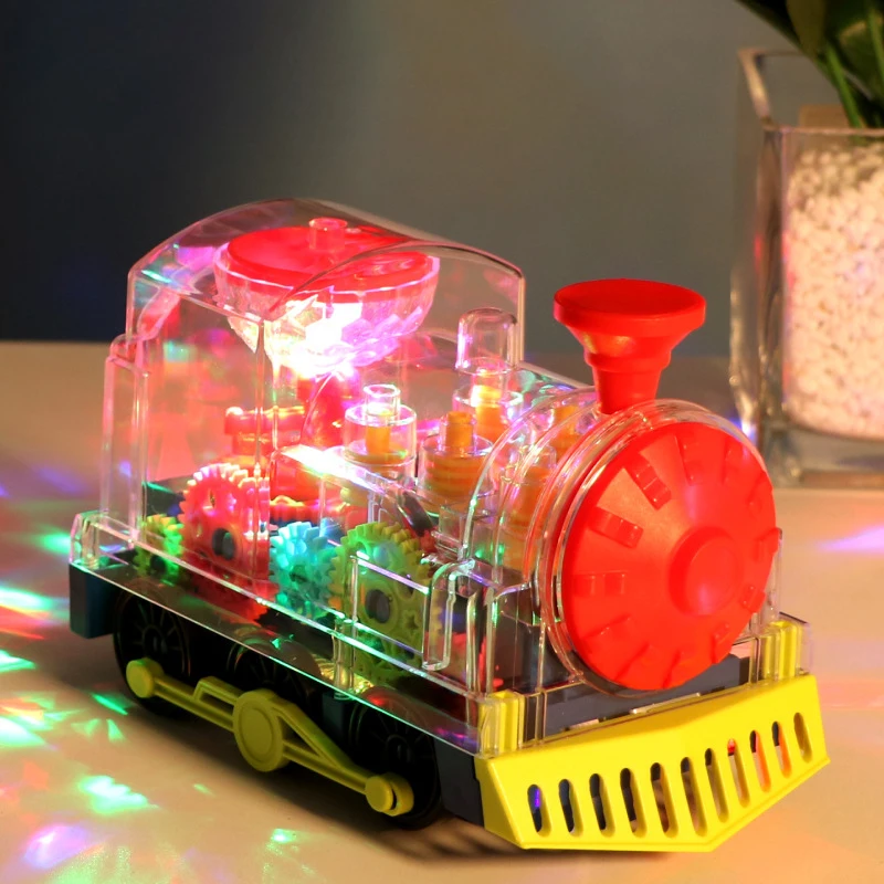 Children's Electric Universal Transparent Rotating Mechanical Gear Train Cartoon with Light Sound Music Car Model Toys for Babi
Children's Electric Universal Transparent Rotating Mechanical Gear Train Cartoon with Light Sound Music Car Model Toys for Babi