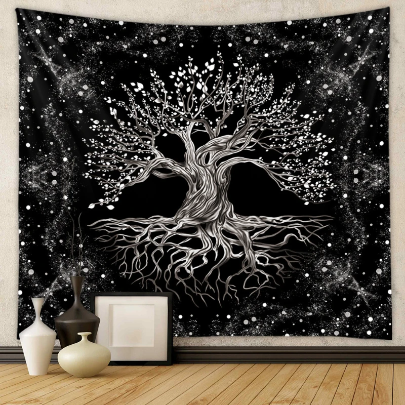 Mandala White Black Sun And Moon Wall Tapestry Tarot Card Skull Wall Hanging Bedspread Astrology Divination Dorm Art Decoration 
Mandala White Black Sun And Moon Wall Tapestry Tarot Card Skull Wall Hanging Bedspread Astrology Divination Dorm Art Decoration