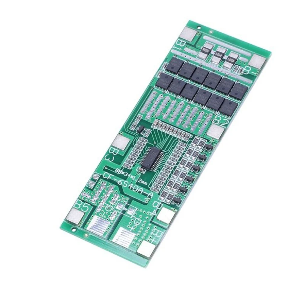 24V 6S 40A Li-Ion Lithium Battery Poretect Board Solar Lighting BMS PCB With Balance Poretect Board Power Tool Accessories
24V 6S 40A Li-Ion Lithium Battery Poretect Board Solar Lighting BMS PCB With Balance Poretect Board Power Tool Accessories