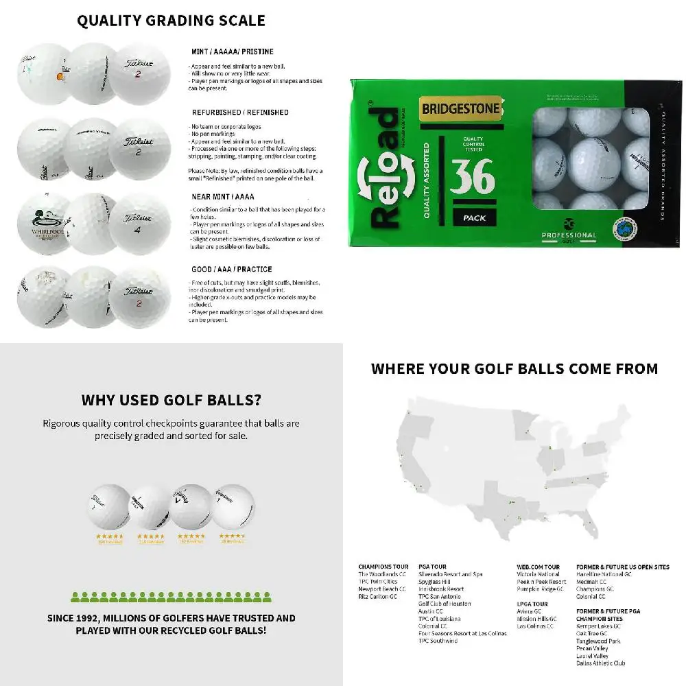 Get AAA Quality & Longer Distance 36 Pack Golf Balls By Golf Shop - Enjoy Optimal Performance On The Course!
Get AAA Quality & Longer Distance 36 Pack Golf Balls By Golf Shop - Enjoy Optimal Performance On The Course!