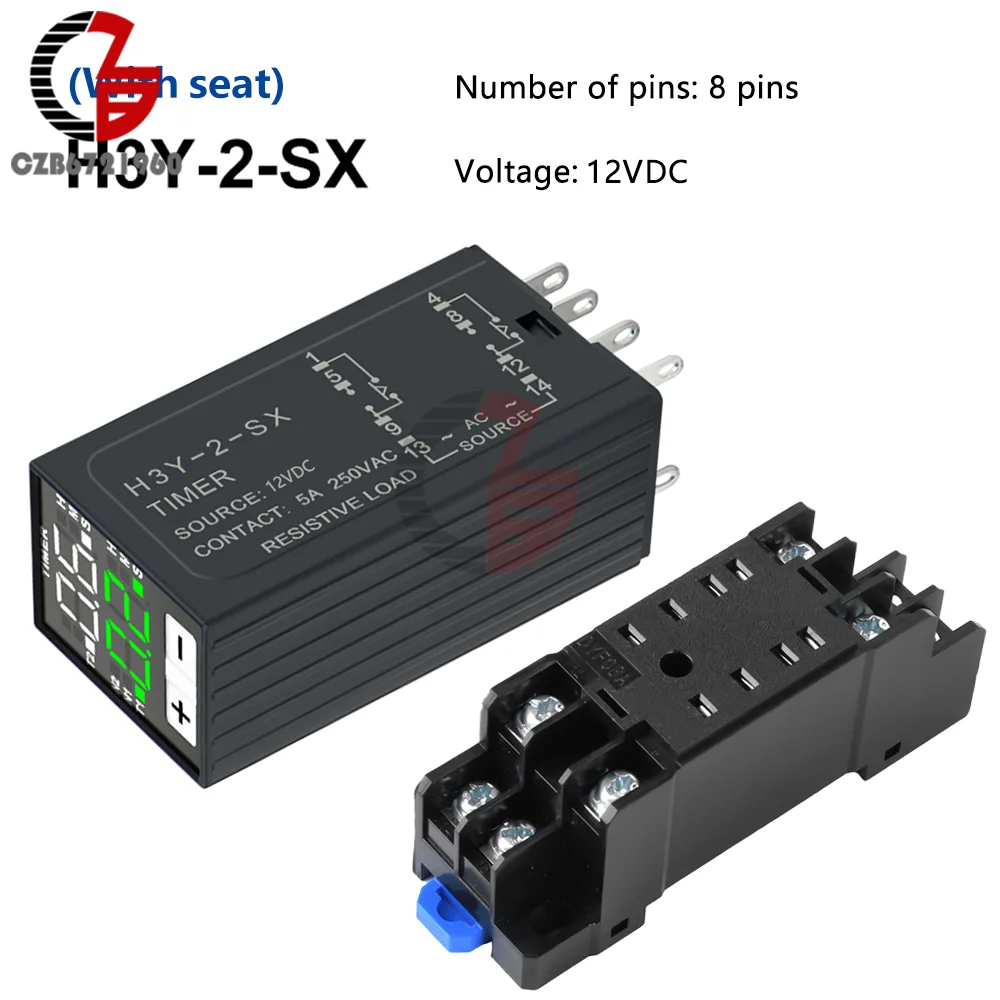 Реле задержки питания Gaqqee H3Y-2-SZ 
Реле задержки питания Gaqqee H3Y-2-SZ