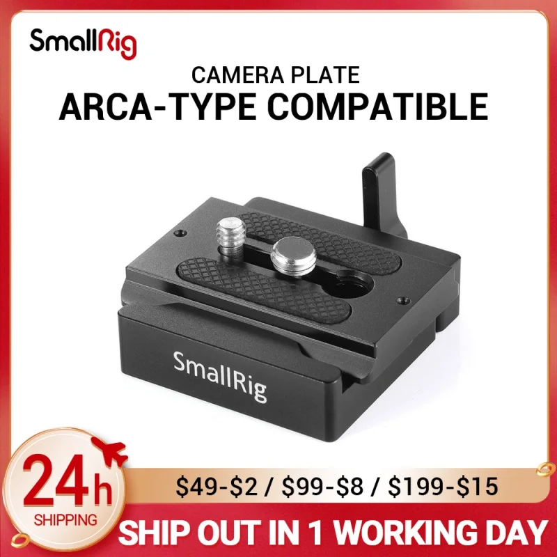 

SmallRig DSLR Camera Plate Quick Release Clamp and Plate ( Arca-type Compatible) Camera Accessories Rig 2280