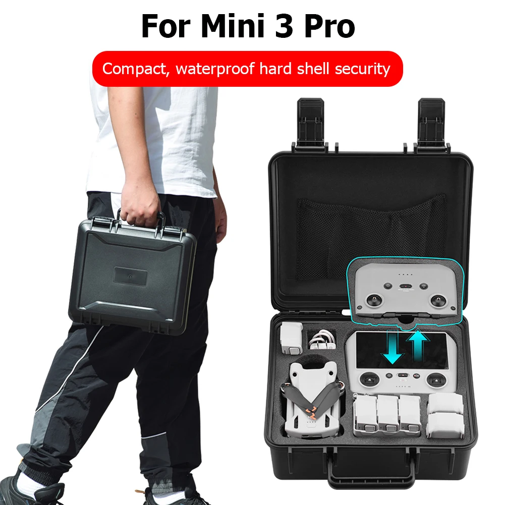For Mini 3 DJI Mini 3 Pro Drone Body Hard Shell Portable Waterproof Carrying Case Box Drone Body Accessories Storage Handbags
For Mini 3 DJI Mini 3 Pro Drone Body Hard Shell Portable Waterproof Carrying Case Box Drone Body Accessories Storage Handbags