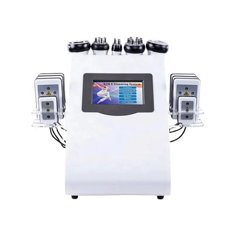 

Ультразвуковой кавитационный вакуумный радиочастотный лазер 6 в 1 40K, 8 аппаратов для похудения с липолазером, аппарат для потери веса для домашнего использования
