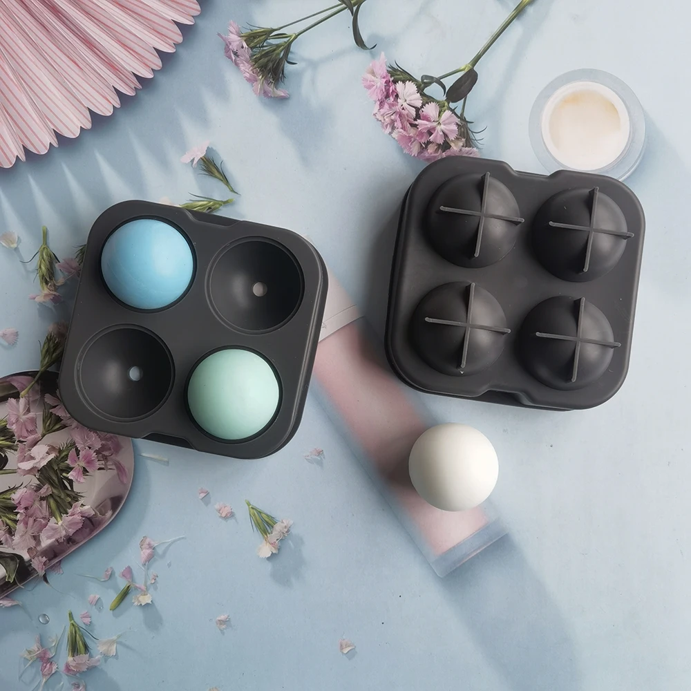 4-Cavity Silicone Ball Ice Cube Maker Cocktail Whiskey Form For Ice Cubes Tray Ice Cream Mold Kitchen Tool Silicone Mould
4-Cavity Silicone Ball Ice Cube Maker Cocktail Whiskey Form For Ice Cubes Tray Ice Cream Mold Kitchen Tool Silicone Mould