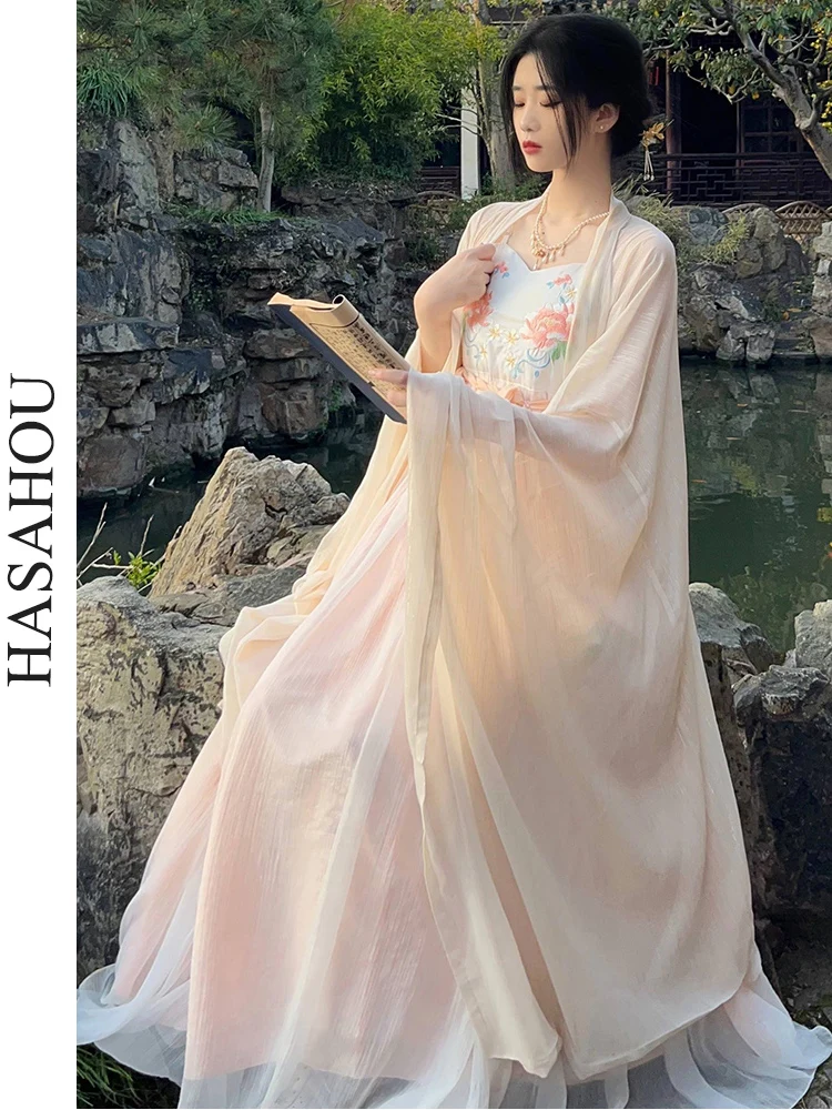 Оригинальная женская одежда Hanfu для косплея, элегантная сказочная одежда принцессы, традиционная китайская одежда, изысканная вышитая Цветочная одежда Hanbok
Оригинальная женская одежда Hanfu для косплея, элегантная сказочная одежда принцессы, традиционная китайская одежда, изысканная вышитая Цветочная одежда Hanbok