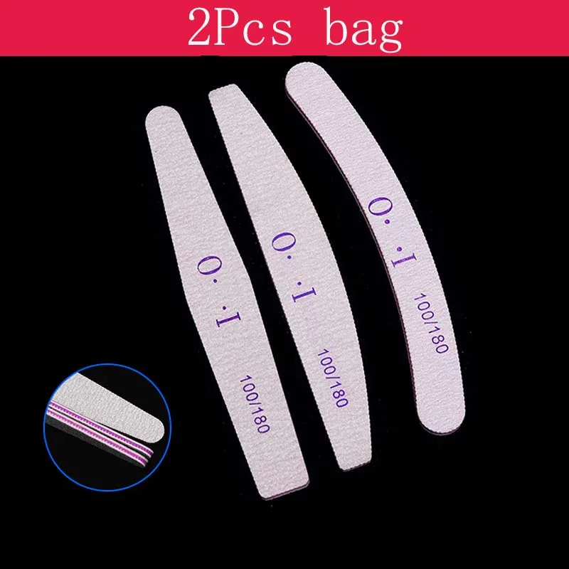Professional 100/180 Nail File Sandpaper Half Moon Nail File Sanding File Polishing Files Nails Grinding Manicure Tool 2Pcs/bag
Professional 100/180 Nail File Sandpaper Half Moon Nail File Sanding File Polishing Files Nails Grinding Manicure Tool 2Pcs/bag