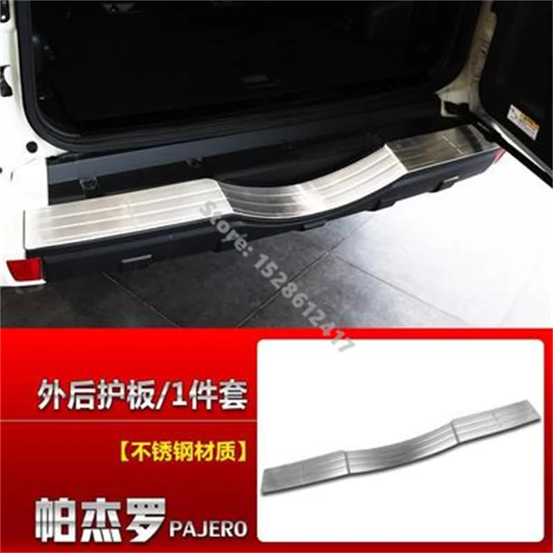 car accessories stainless car Rear bumper Protector Sill Rear Trunk Bumper for 2003-2020 Mitsubishi Pajero V93 V97 Car styling 
car accessories stainless car Rear bumper Protector Sill Rear Trunk Bumper for 2003-2020 Mitsubishi Pajero V93 V97 Car styling