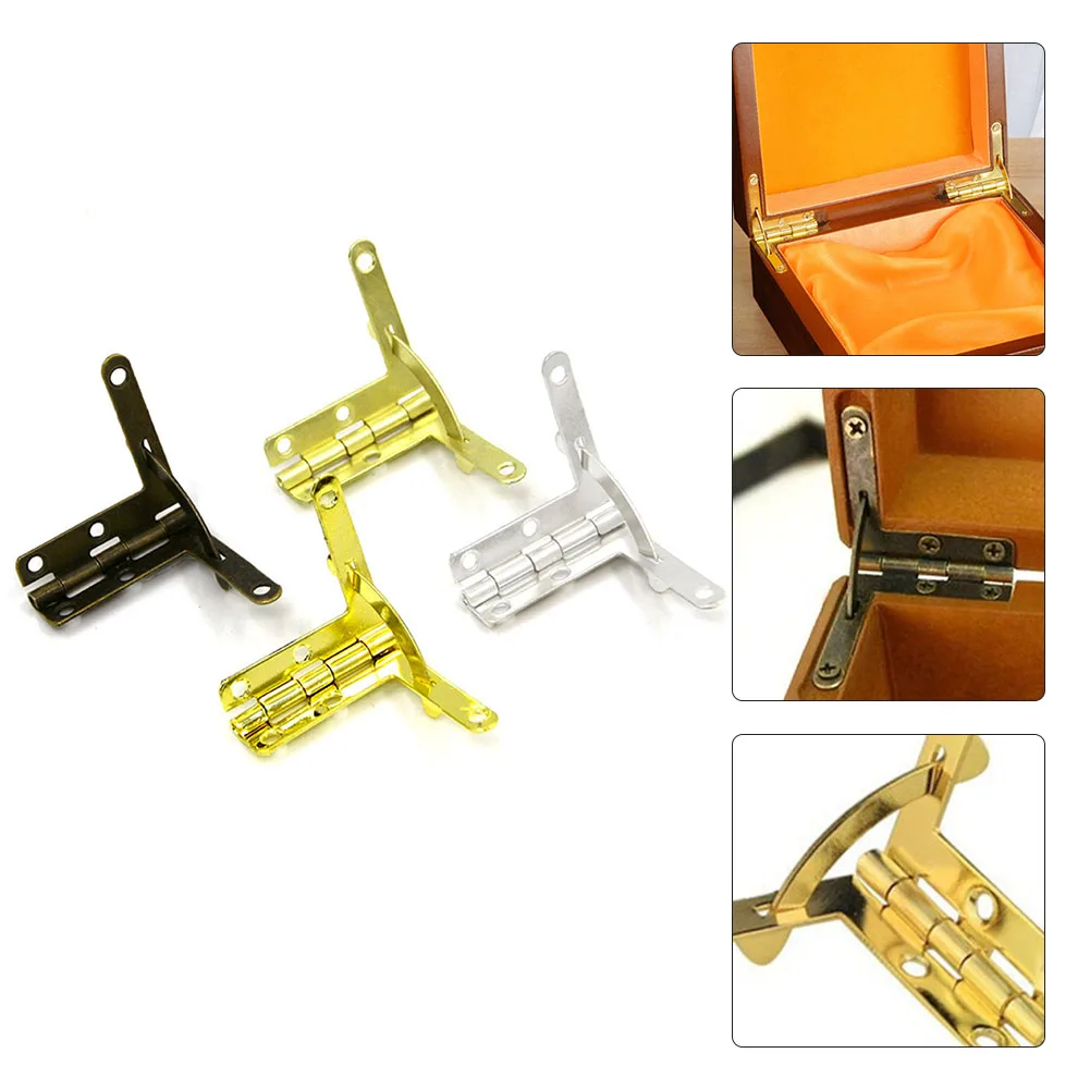 10psc/lot Antique Bronze 90 Degree Support Spring Hinge For Wooden Jewelry Box Gift Box Furniture Hardware Accessories 33x30mm
10psc/lot Antique Bronze 90 Degree Support Spring Hinge For Wooden Jewelry Box Gift Box Furniture Hardware Accessories 33x30mm