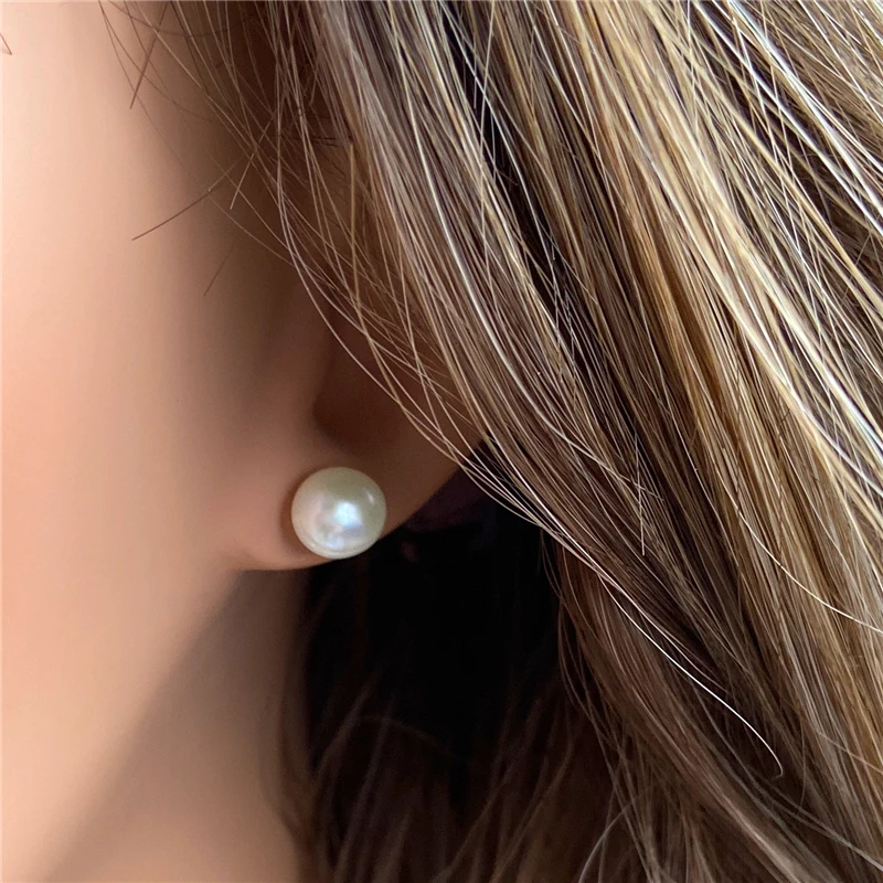 Simple Freshwater Pearls Stud Earrings Women Jewelry Genuine Natural Pearls Earrings Fashion Fine Wedding Accessories Gifts
Simple Freshwater Pearls Stud Earrings Women Jewelry Genuine Natural Pearls Earrings Fashion Fine Wedding Accessories Gifts