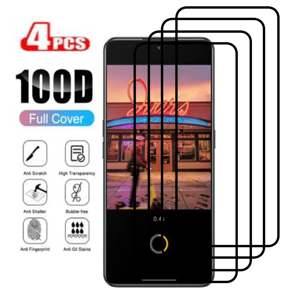 

4Pcs Full Cover Protective Glass For OPPO Realme GT Neo3 Neo2 T GTMaster GTNeo Master G T Neo 3 Tempered Film Screen Protector