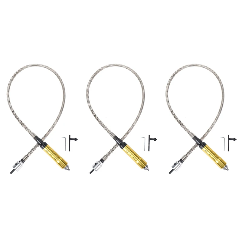 3X Rotary Grinder Tool Flexible Flex Shaft Fits + 0.3-6.5Mm Handpiece For Dremel Style Electric Drill Rotary Tool
3X Rotary Grinder Tool Flexible Flex Shaft Fits + 0.3-6.5Mm Handpiece For Dremel Style Electric Drill Rotary Tool