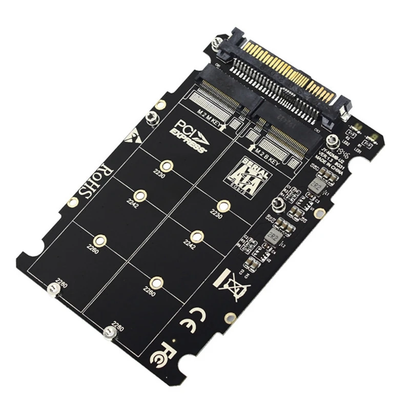 2 in 1 M.2 NVMe SATA U2PCB M.2 NVME SSD Key M Key B SSD to U.2 SFF-8639 Adapter PCIe M2 Converter Desktop Computer Parts
2 in 1 M.2 NVMe SATA U2PCB M.2 NVME SSD Key M Key B SSD to U.2 SFF-8639 Adapter PCIe M2 Converter Desktop Computer Parts
