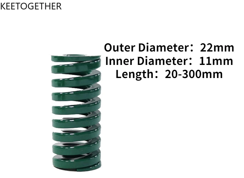 Outer Diameter:22 Inner Diameter:11 Length:20-300 Green Spring Rectangular Spring Steel TF Light and Small Load Outer Diameter
Outer Diameter:22 Inner Diameter:11 Length:20-300 Green Spring Rectangular Spring Steel TF Light and Small Load Outer Diameter