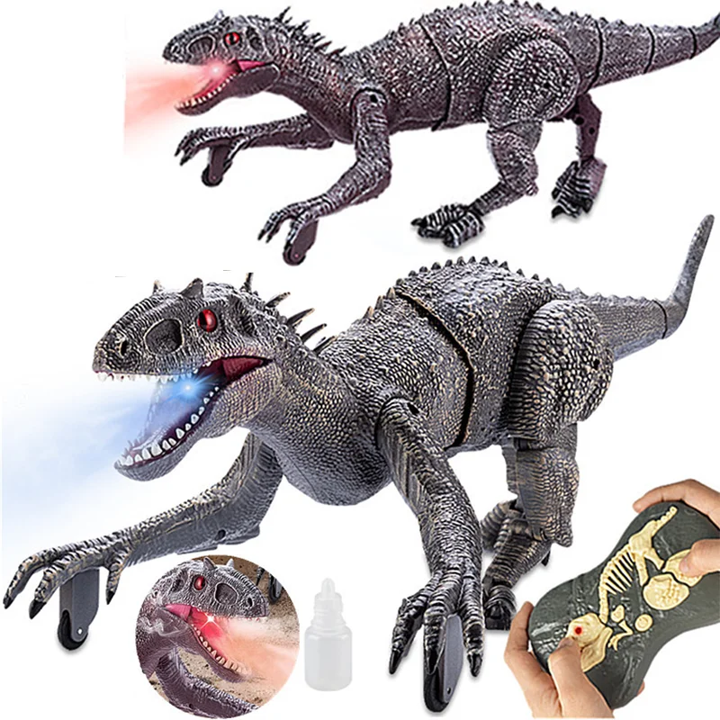

2,4G Φ Raptor мир Юрского периода с дистанционным управлением динозавр RC электрический ходящий Дракон игрушки для детей рождественские подарки
