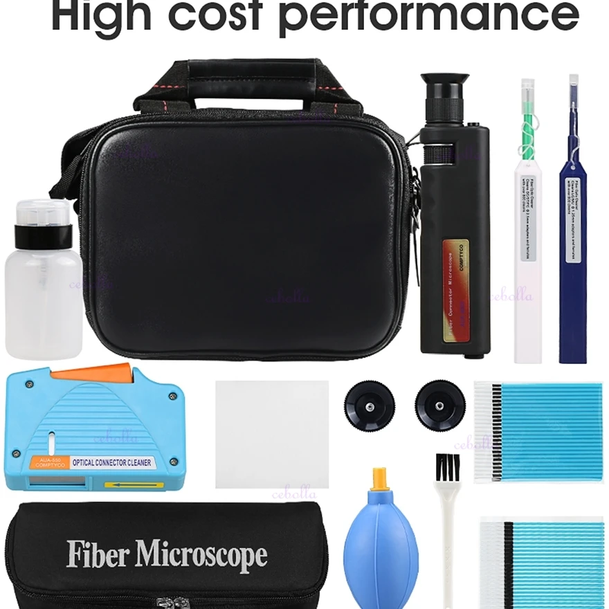 Fiber Cleaning Kit Fiber cleaning tools Fiber Optic FTTH Tool Kit with Fiber Inspection Microscope etc Network Testing Tool
Fiber Cleaning Kit Fiber cleaning tools Fiber Optic FTTH Tool Kit with Fiber Inspection Microscope etc Network Testing Tool