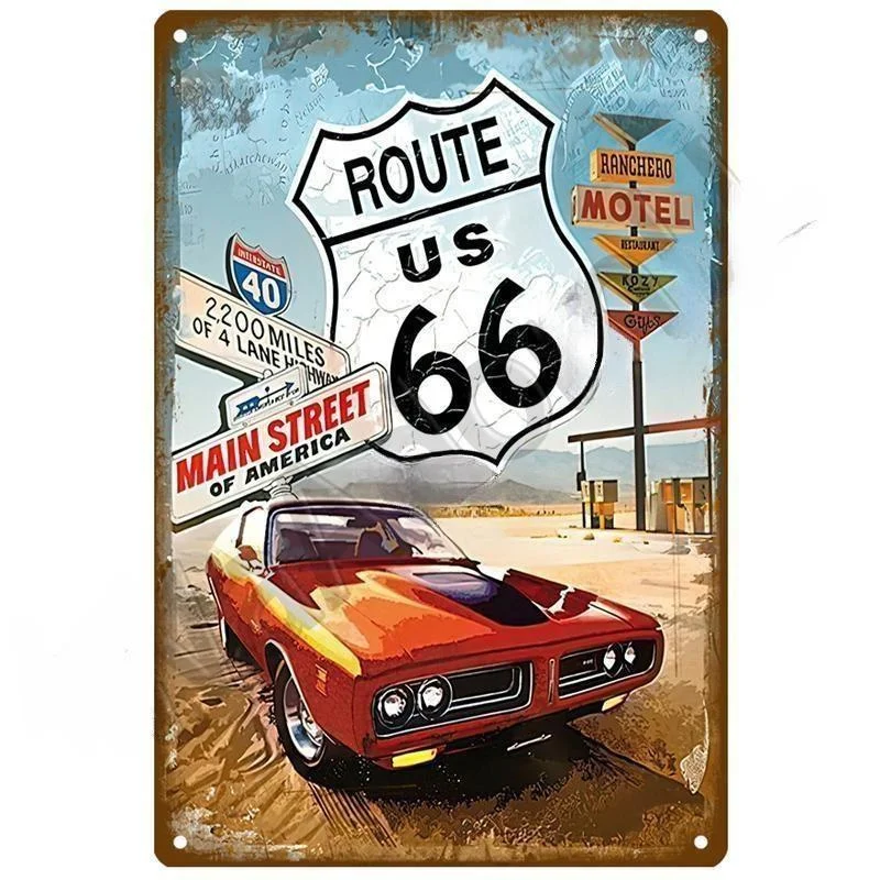 Металлическая табличка Route 66
Металлическая табличка Route 66