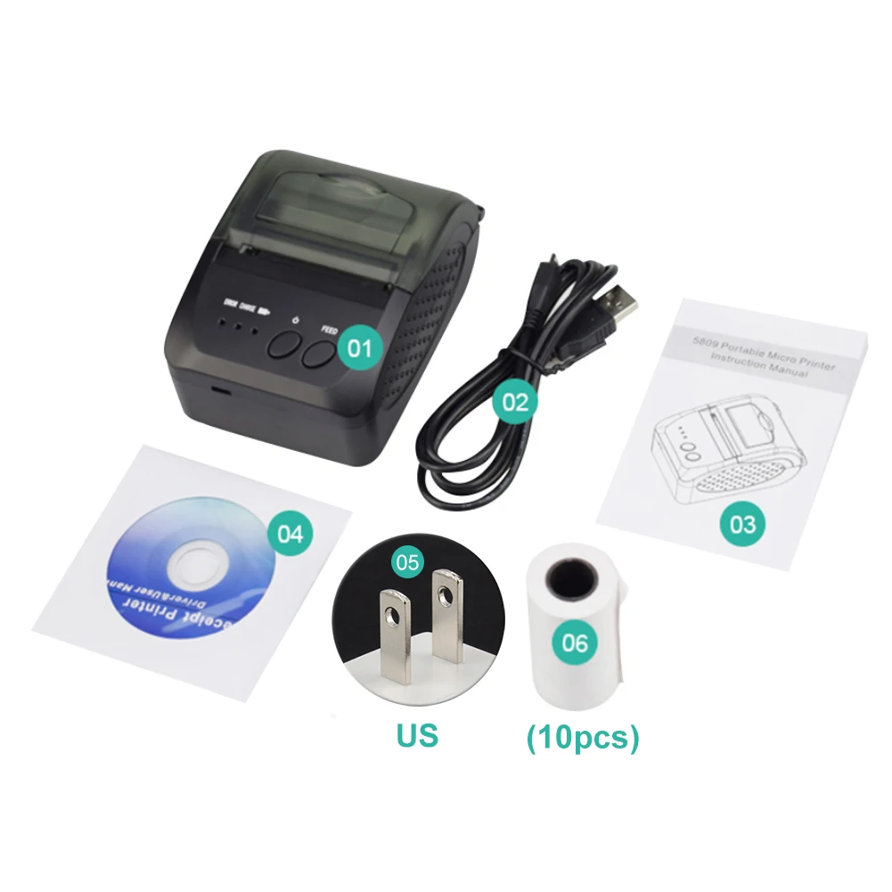 58mm IOS Android Low Noise Mini Portable Wireless ABS Fast POS Receipt Restaurant Handheld Pocket Thermal Printer
58mm IOS Android Low Noise Mini Portable Wireless ABS Fast POS Receipt Restaurant Handheld Pocket Thermal Printer