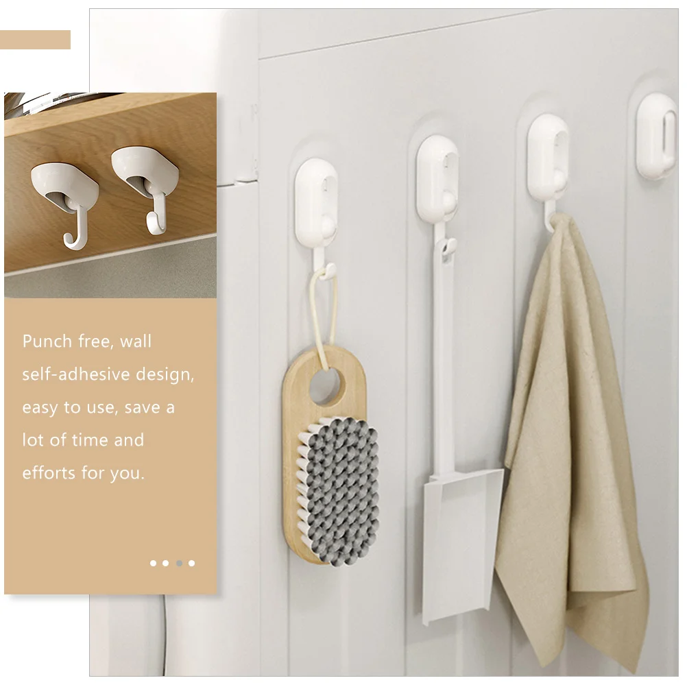 10 Pcs Adhesive Hooks Multi-function Door Adhesive Hooks Kitchen Convenient Hooks
10 Pcs Adhesive Hooks Multi-function Door Adhesive Hooks Kitchen Convenient Hooks